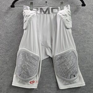 Under Armour Boy Shorts YXL White Gameday Football Heatgear 5 Padded